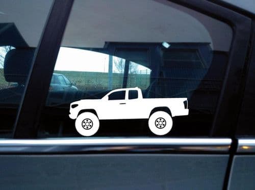 2X Lifted 4x4 outline stickers - for Toyota Tacoma 3rd gen (2-door) T188