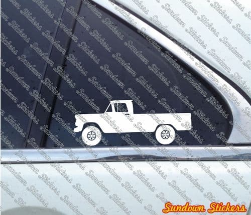 2X Lifted 4x4 stickers for Chevrolet Apache 1960-1963 long-bed Fleetside T136