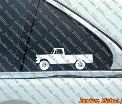 2X Lifted 4x4 stickers -for Chevrolet C10 1964-1966 long-bed Fleetside T137