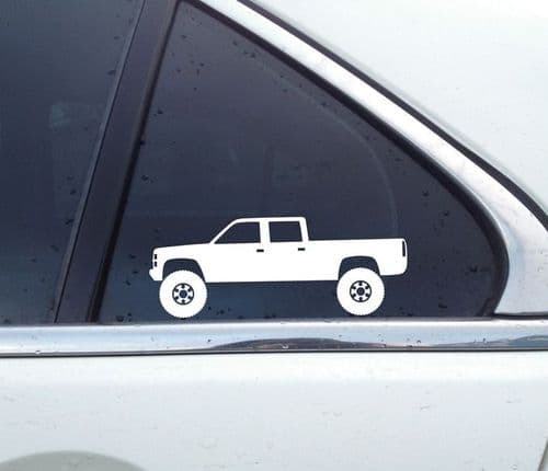 2X Lifted 4x4 stickers for Chevrolet Silverado c1500 Crew cab 1988-1998 obs T162