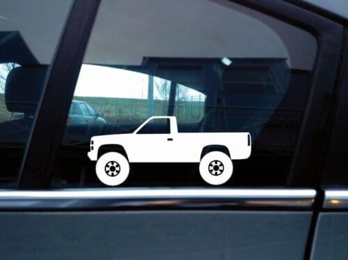 2X Lifted 4x4 stickers -for Chevrolet Silverado OBS C1500 1987-1998 T175