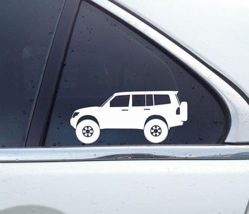 2X Lifted 4x4 stickers for Mitsubishi Montero / Pajero 2007-2019 4th gen T105