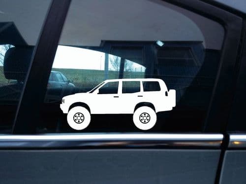 2X Lifted 4x4 stickers - for Nissan Terrano II 1996- facelift | R20 | 5-DOOR T64