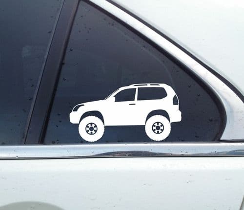 2X Lifted 4x4 stickers - for Toyota Land Cruiser Prado (3-DOOR) J120 | 120 T97