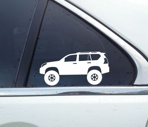 2X Lifted 4x4 stickers - for Toyota Land Cruiser Prado (5-DOOR) J150 | 150