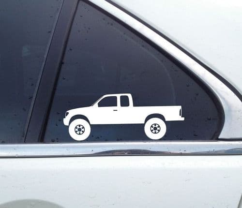 2X Lifted 4x4 stickers for Toyota Tacoma 1st gen extended cab pickup 1995-2004