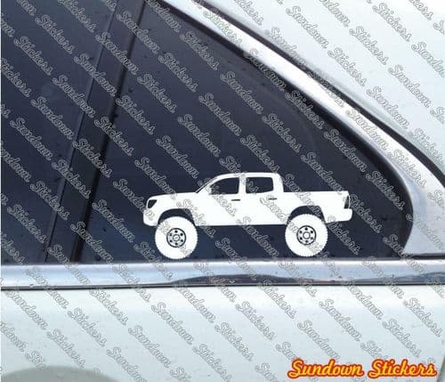 2X Lifted 4x4 stickers for Toyota Tacoma crew cab 2nd gen 2005-2012 T186