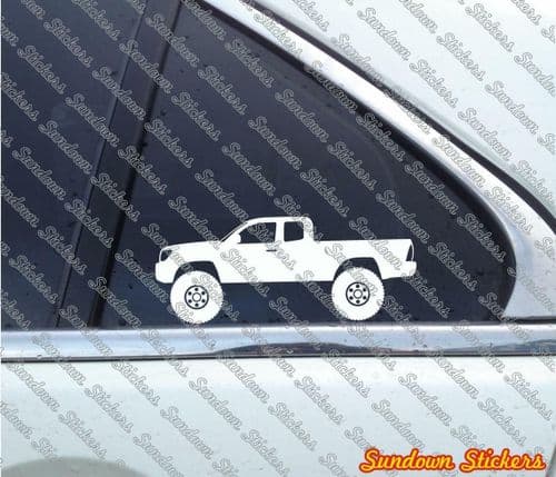 2X Lifted 4x4 stickers for Toyota Tacoma extended cab 2nd gen 2005-2012 T185