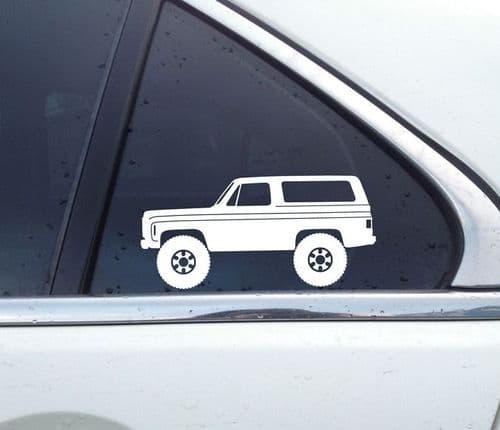 2X Lifted 4x4 truck stickers -for Chevrolet Blazer K5 pickup Chevy classic T156