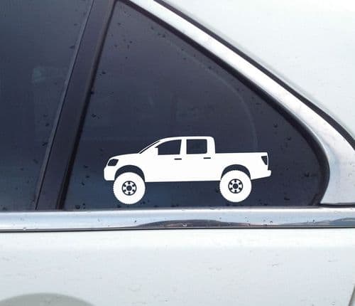 2x Lifted 4x4 truck stickers -for Nissan Titan Crew cab 1st gen 2003-2015 T65