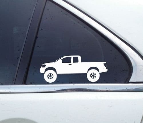 2x Lifted 4x4 truck stickers -for Nissan Titan King cab 1st gen 2003-2015 T66