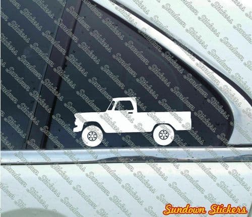 2X Lifted c10 stickers -for Chevrolet C10 Apache 1964-1966 short-bed Fleetside T139