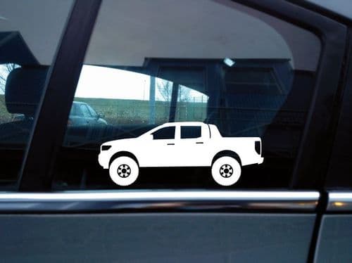 2X Lifted car stickers - for Ford Ranger Wildtrak T6 facelift 2015-2022