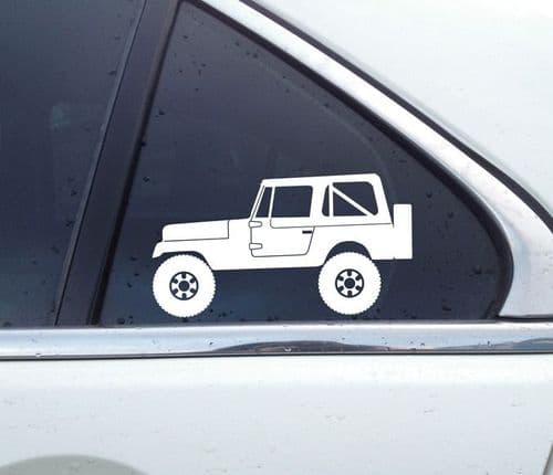 2X Lifted offroad 4x4 stickers for Jeep CJ-7 renegade / Cj 1976-1986 Classic T45