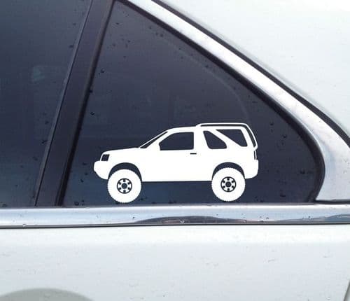 2X Lifted offroad 4x4 stickers for Land Rover Freelander 3-door 1st gen (v1) T79
