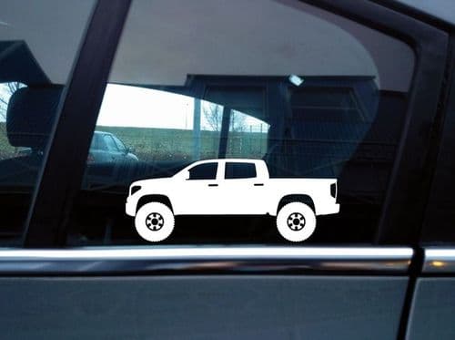 2X Lifted offroad 4x4 stickers for Toyota Tundra Crew cab 3rd gen Pickup T119