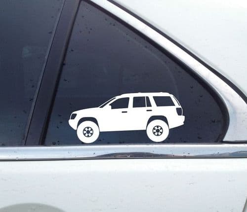 2X Lifted offroad truck stickers - for Jeep Grand Cherokee WJ 4x4 | T39