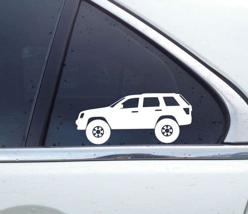 2X Lifted offroad truck stickers - for Jeep Grand Cherokee WK 2005-2010 T40