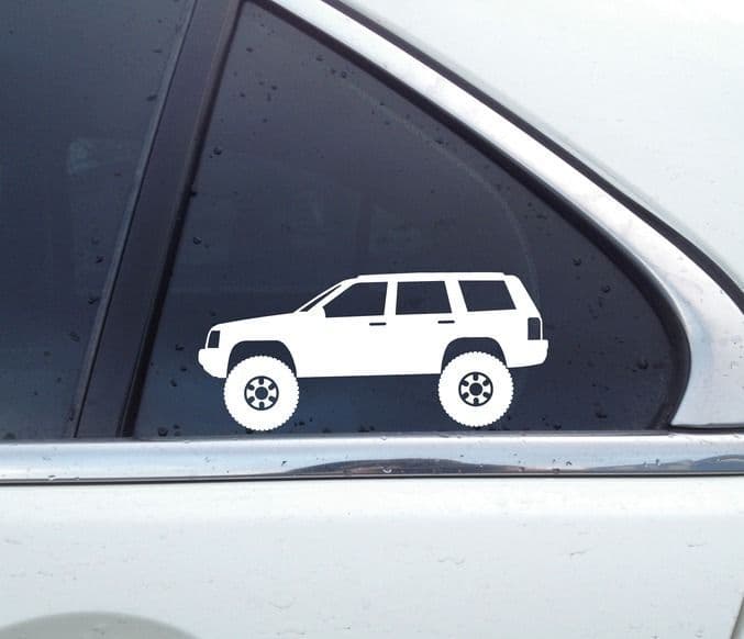 Zj Sticker 2X Lifted offroad truck stickers - for Jeep Grand Cherokee ZJ 1993-1998 ...