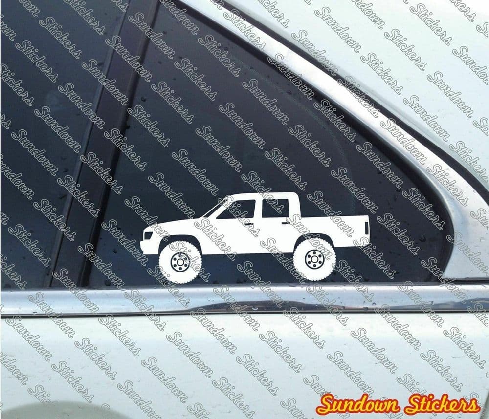 2X Lifted offroad truck stickers for Toyota Hilux double cab pickup