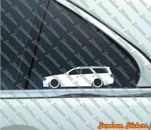 2X Low car JDM stickers - For Nissan Stagea wagon (1996-1998) WC34 Zenki L1111