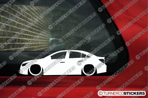 2x Low car outline stickers - for Chevrolet Cruze sedan 2008+ L1216