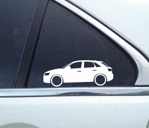 2x Low Crossover SUV silhouette stickers aufkleber - for Audi Q3 ( 8U ) L809