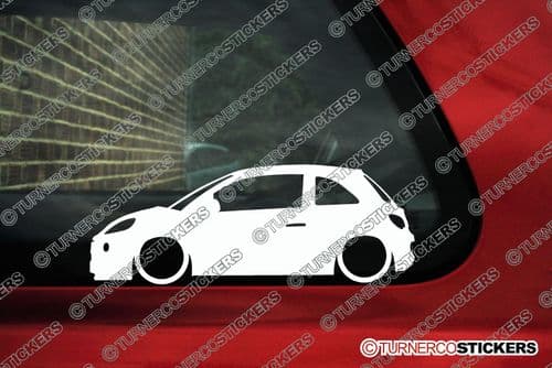 2x LOW Vauxhall / Opel Adam silhouette stickers, Decals