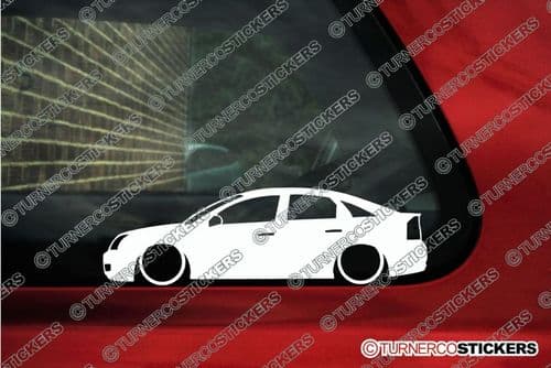 2x LOW Vauxhall / Opel Vectra C (2002-2005 ) pre-facelift silhouette stickers, Decals