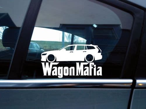 2X Low Wagon Mafia car stickers (v1) for Volvo V60 / Cross Country 2nd gen 2019-