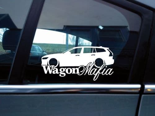 2X Low Wagon Mafia car stickers (v2) for Volvo V60 / Cross Country 2nd gen 2019-