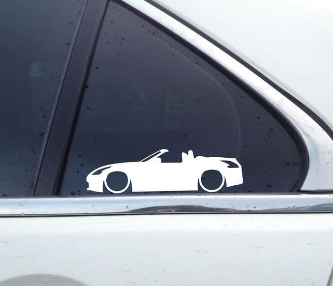 2X Lowered car JDM stickers For Nissan 370Z fairlady Z Z34 convertible L162