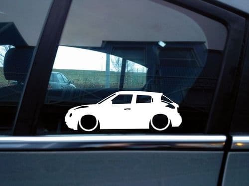 2X Lowered car JDM stickers - For Nissan Juke 1st gen (f15 2010-2019) L1125