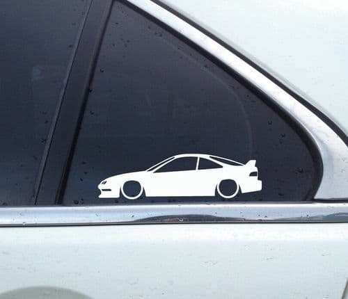 2X Lowered car outline JDM stickers - For Acura / Honda integra DC2 Type-R L875