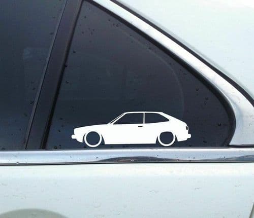 2X Lowered car outline JDM stickers -for Honda Accord hatch 1st gen classic L894