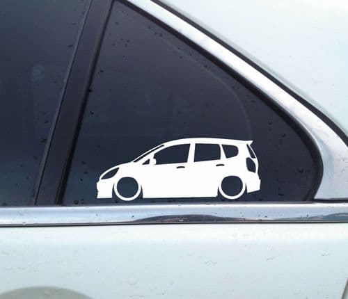 2X Lowered car outline JDM stickers -for Honda Fit / Jazz wagon (2001-2008) L874