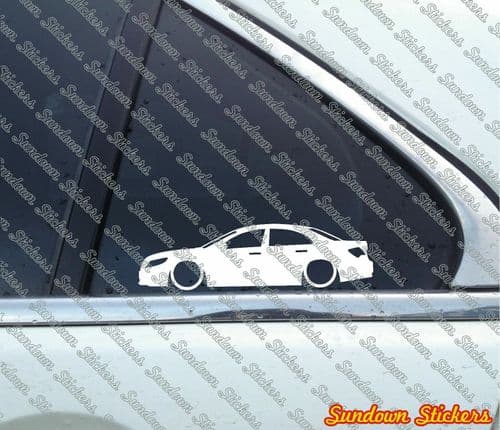 2X Lowered car outline JDM stickers for Honda Legend 4th gen KB1, 2004-2012 L919