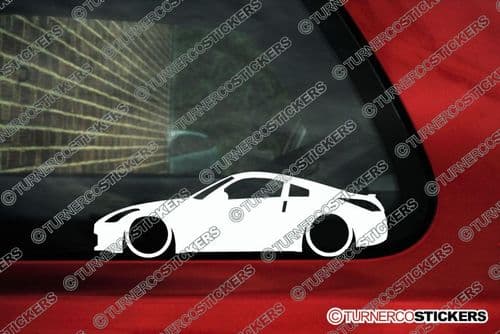 2X Lowered car outline JDM stickers - for Nissan 350Z / fairlady Z (Z33) | L159