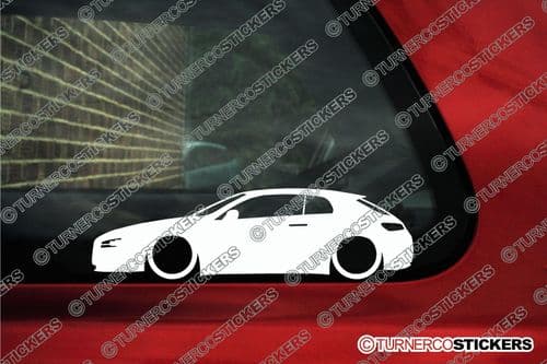 2X Lowered car outline stickers - for Alfa Romeo Brera L1424