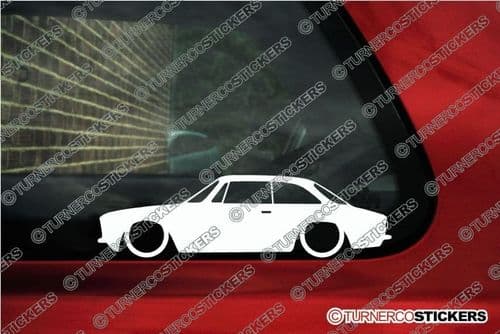 2X Lowered car silhouette stickers - for Alfa Romeo 105 / 115 GTV Coupe junior | classic