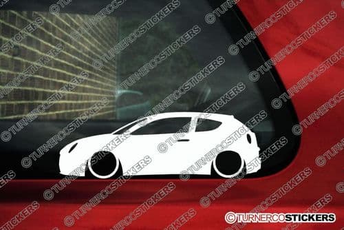 2X Lowered car stickers - for Alfa Romeo MiTo L1521
