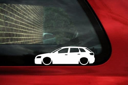 2x Lowered car stickers for Audi S3 A3 (8P) Sportback 2008-2012 | L760