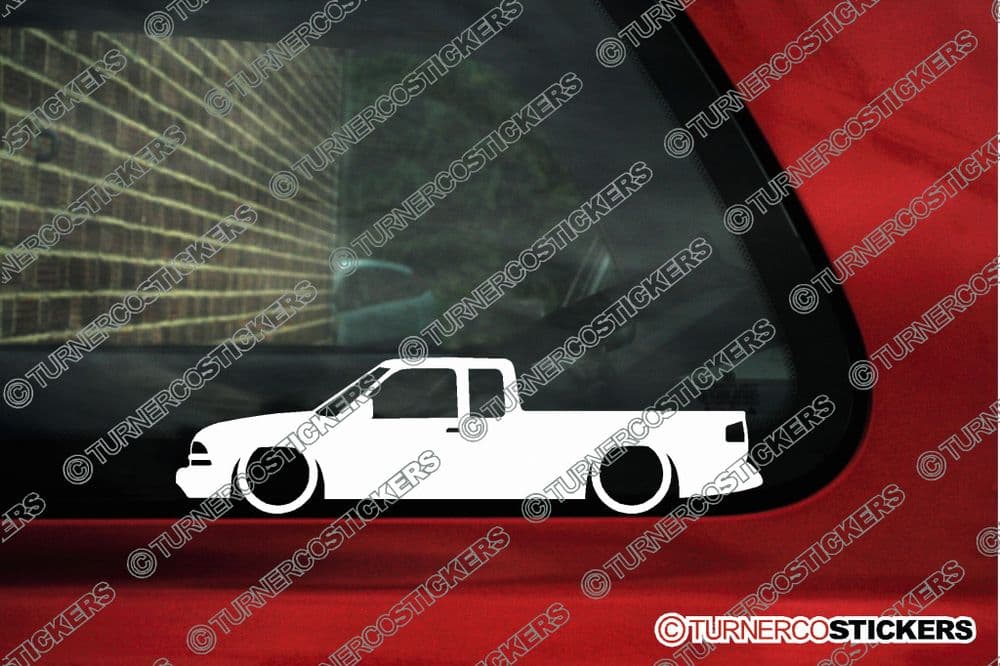 2X Lowered car stickers - for CHEVROLET S-10 extended Pickup 1998-2004 ...