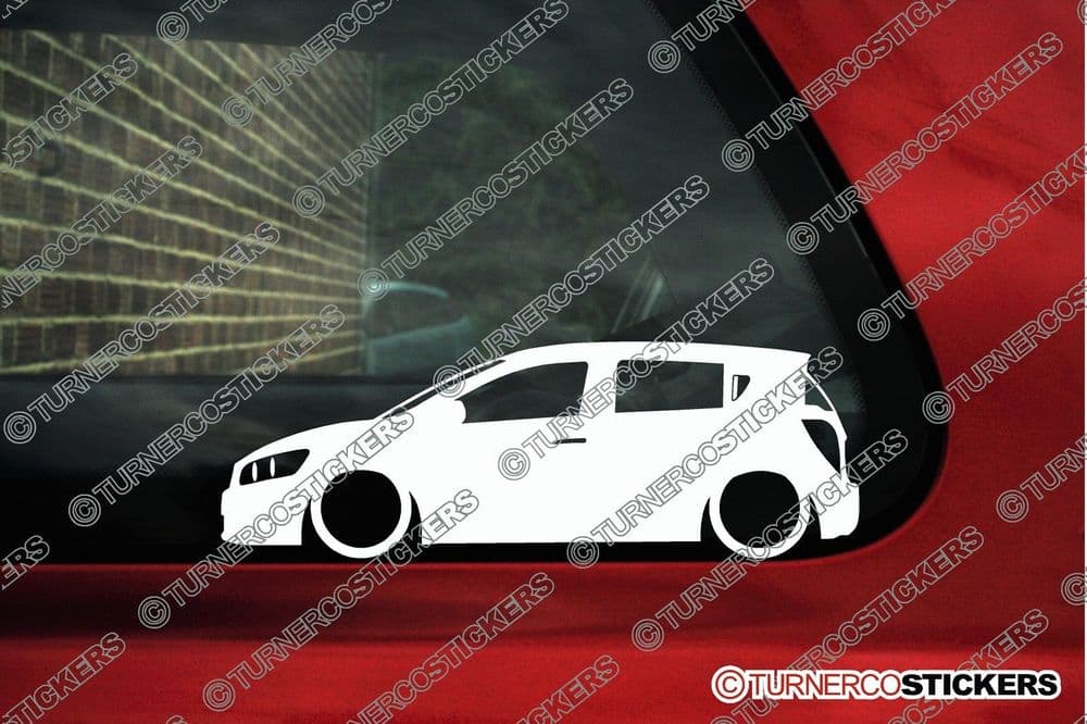 2X Lowered car stickers for Chevrolet Sonic RS / Aveo T300 20122020 L1603