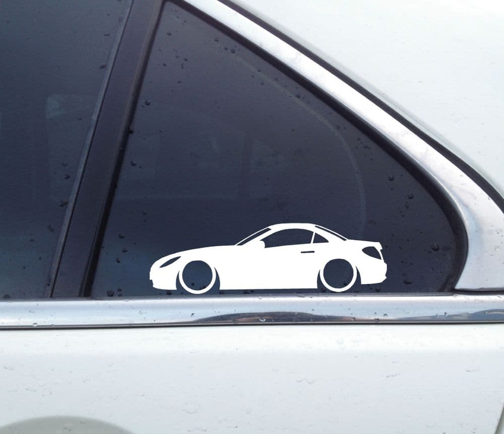 2X Lowered car stickers for Mercedes SLK R171 20042011 sports car L1656