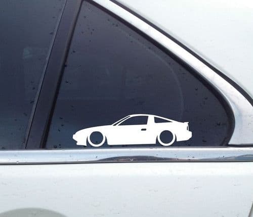 2X Lowered car stickers - For Nissan 180SX | 240SX S13 | 200SX JDM L1138