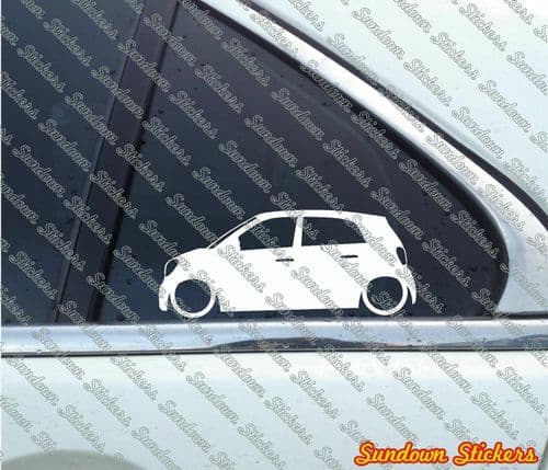 Lowered car stickers - Smart