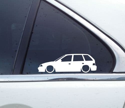 2x Lowered car stickers - for Suzuki Swift GA 5-DOOR / Cultus (SF) mk2 L1160
