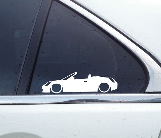 2x Lowered car stickers for Toyota Mr2 Spyder MR-S W30 Mk3 1999-2007 L1612