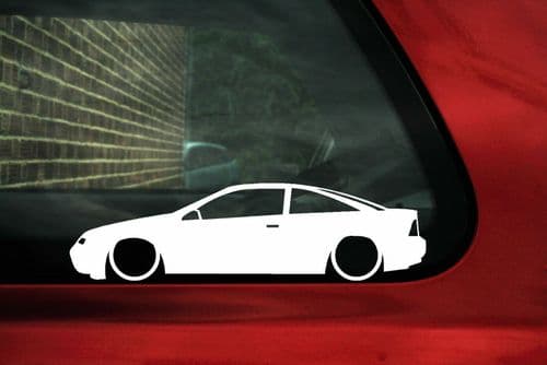 2X Lowered car stickers - for Vauxhall / Opel Calibra | L396